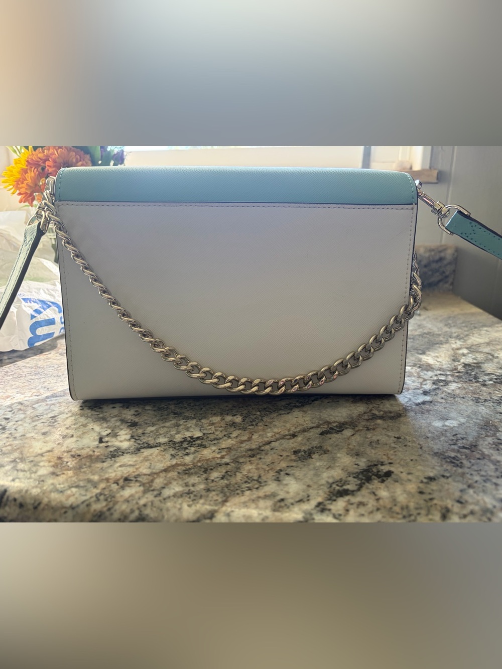 kate spade Mint and White Crossbody Purse - Picture 2 of 4